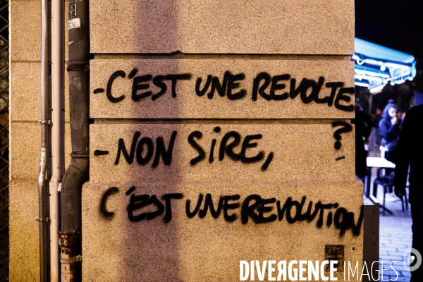 Manifestation nocturne contre la réforme des retraites