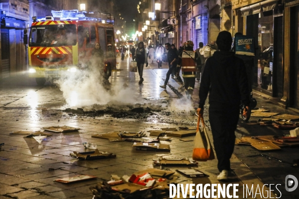 Manifestation qui dégénère dans les rues de Bordeaux.