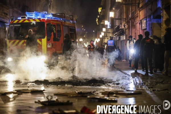 Manifestation qui dégénère dans les rues de Bordeaux.