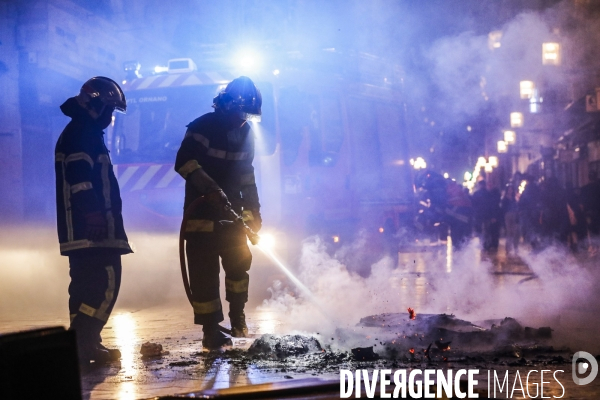 Manifestation qui dégénère dans les rues de Bordeaux.