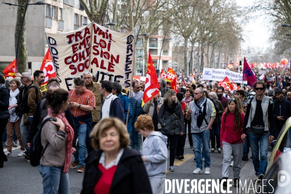 Toulouse : 9eme manifestation contre la reforme de la retraite