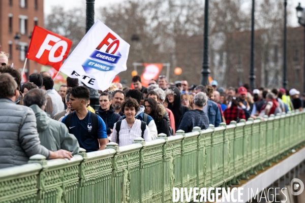 Toulouse : 9eme manifestation contre la reforme de la retraite