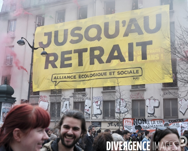 `Manifestation contre la réforme des retraites.