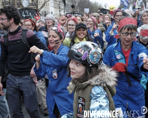 `Manifestation contre la réforme des retraites.