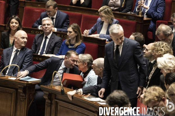 Motion de censure contre le gouvernement Borne