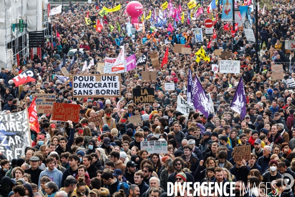 Neuvième journée de mobilisation contre la réforme des retraites à Nantes