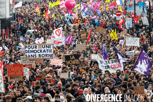 Neuvième journée de mobilisation contre la réforme des retraites à Nantes