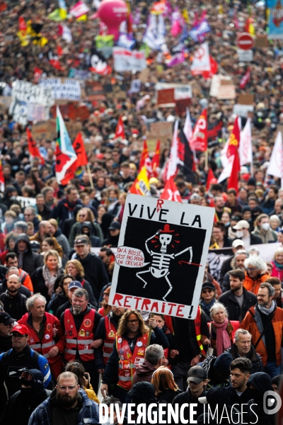 Neuvième journée de mobilisation contre la réforme des retraites à Nantes