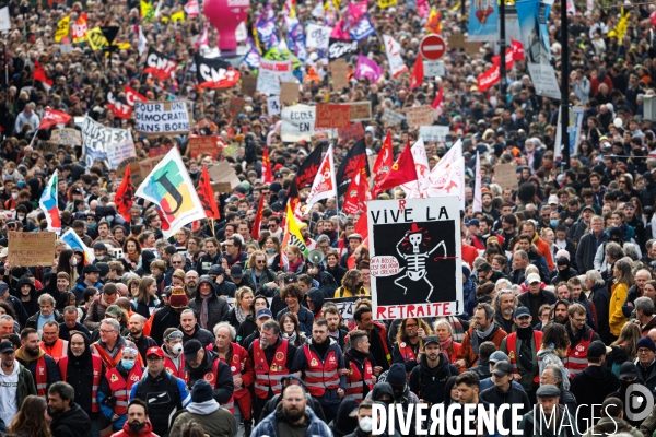 Neuvième journée de mobilisation contre la réforme des retraites à Nantes