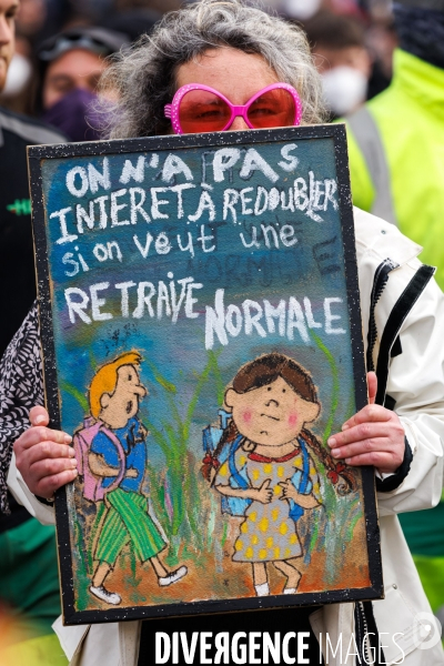 Neuvième journée de mobilisation contre la réforme des retraites à Nantes