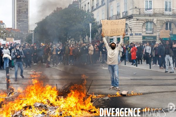 Neuvième journée de mobilisation contre la réforme des retraites à Nantes