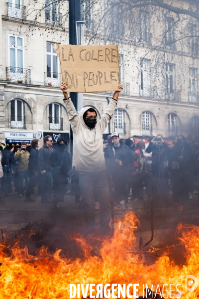 Neuvième journée de mobilisation contre la réforme des retraites à Nantes