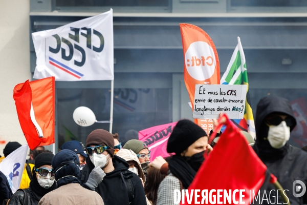 Neuvième journée de mobilisation contre la réforme des retraites à Nantes