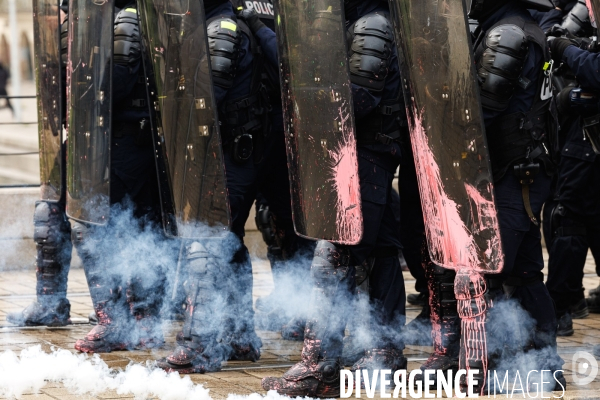 Neuvième journée de mobilisation contre la réforme des retraites à Nantes