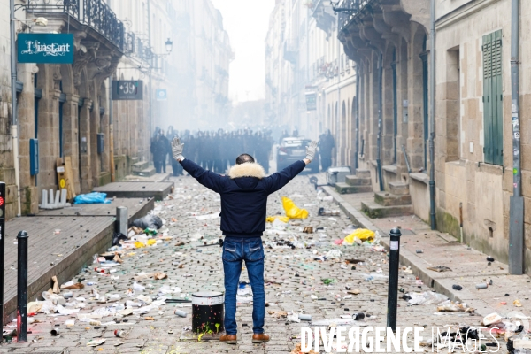 Neuvième journée de mobilisation contre la réforme des retraites à Nantes