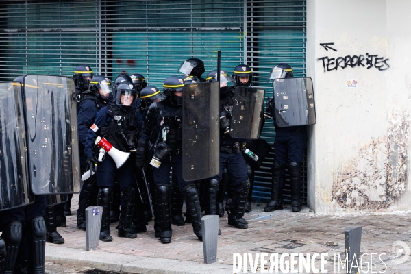 Neuvième journée de mobilisation contre la réforme des retraites à Nantes