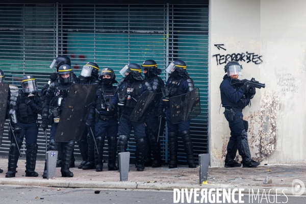 Neuvième journée de mobilisation contre la réforme des retraites à Nantes