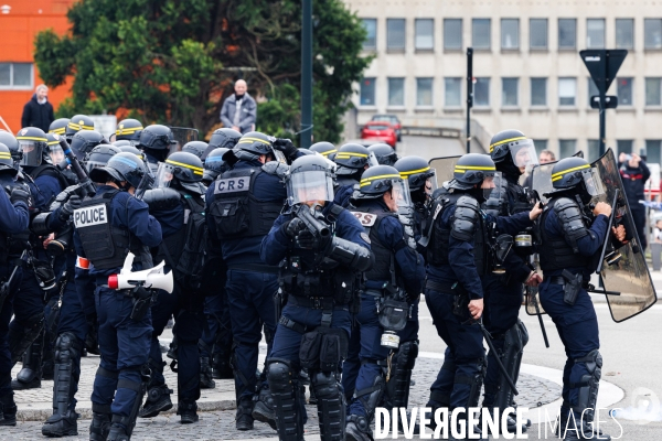 Neuvième journée de mobilisation contre la réforme des retraites à Nantes