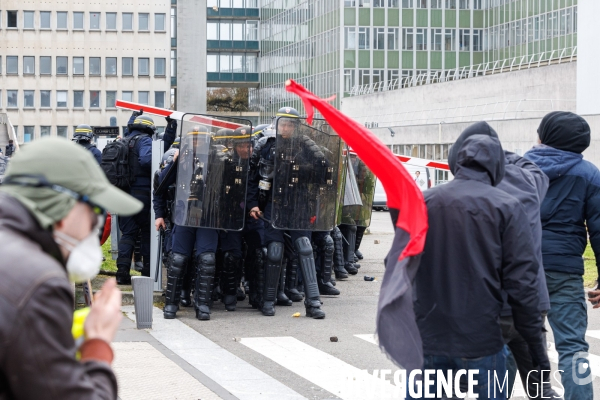 Neuvième journée de mobilisation contre la réforme des retraites à Nantes