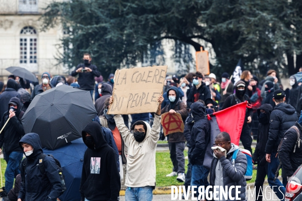 Neuvième journée de mobilisation contre la réforme des retraites à Nantes