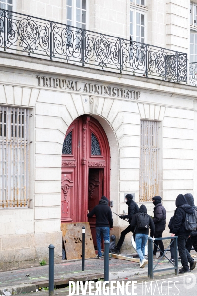 Neuvième journée de mobilisation contre la réforme des retraites à Nantes