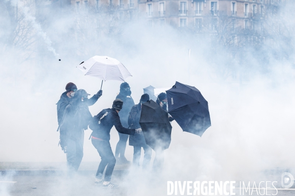 Neuvième journée de mobilisation contre la réforme des retraites à Nantes