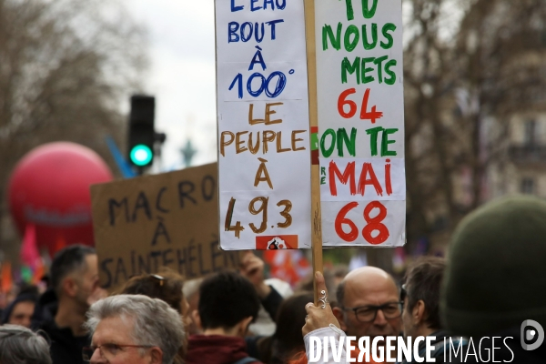 Manifestation contre la réforme des retraites 2023