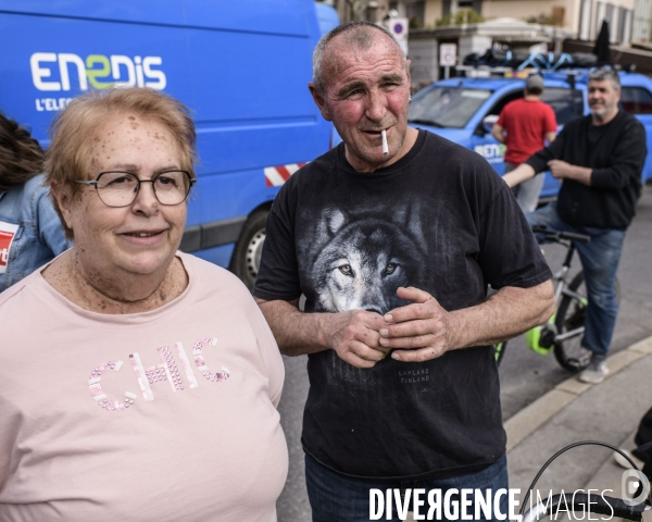 Manifestation contre la réforme des retraites. Digne Les Bains.