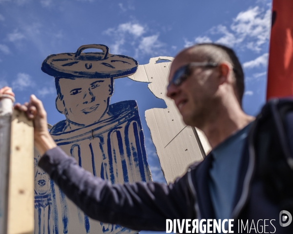 Manifestation contre la réforme des retraites. Digne Les Bains.