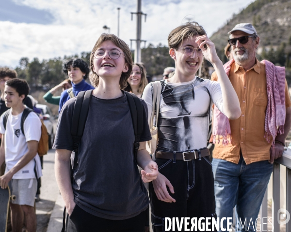 Manifestation contre la réforme des retraites. Digne Les Bains.