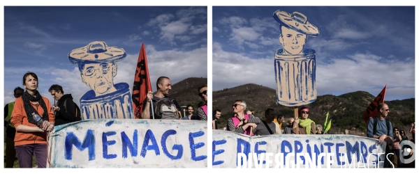 Manifestation contre la réforme des retraites. Digne Les Bains.