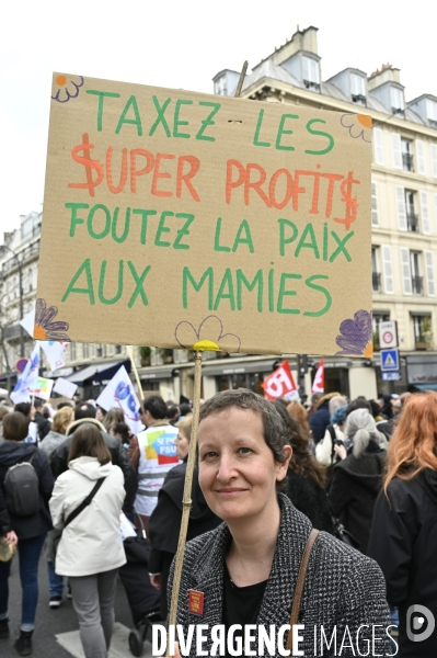 LA MANIFESTATION CONTRE LA REFORME DES RETRAITES, Paris. 9e journée de mobilisation le 23/03/2023