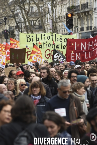 LA MANIFESTATION CONTRE LA REFORME DES RETRAITES, Paris. 9e journée de mobilisation le 23/03/2023