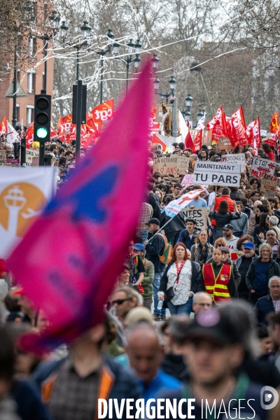 Toulouse : 9eme manifestation contre la reforme de la retraite