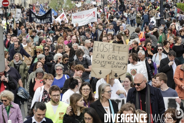 Bordeaux, 9 ème manifestation contre la réforme des retraites.