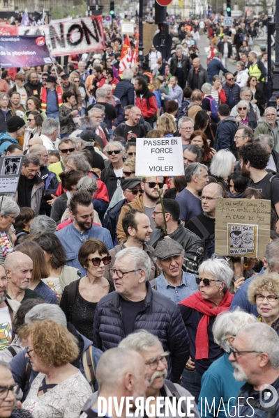 Bordeaux, 9 ème manifestation contre la réforme des retraites.