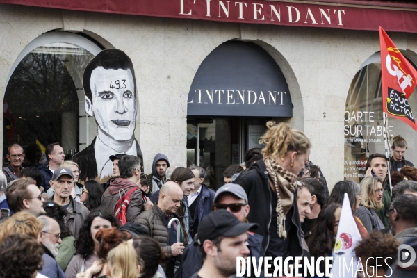 Bordeaux, 9 ème manifestation contre la réforme des retraites.