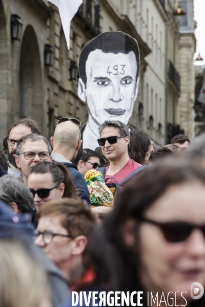 Bordeaux, 9 ème manifestation contre la réforme des retraites.