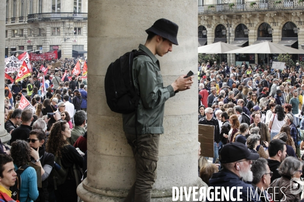 Bordeaux, 9 ème manifestation contre la réforme des retraites.