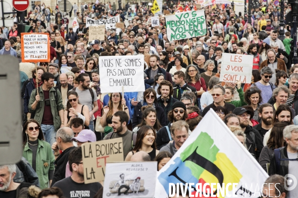 Bordeaux, 9 ème manifestation contre la réforme des retraites.