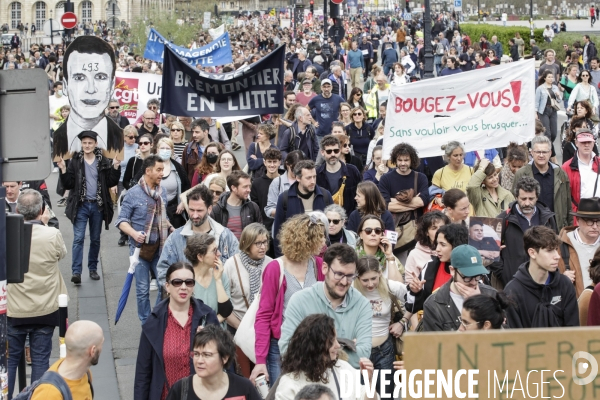 Bordeaux, 9 ème manifestation contre la réforme des retraites.