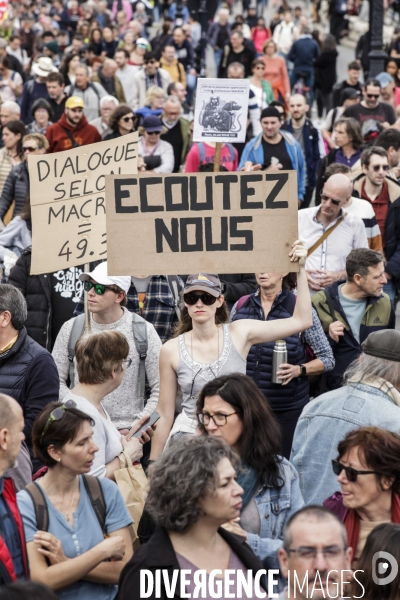 Bordeaux, 9 ème manifestation contre la réforme des retraites.