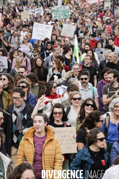 Bordeaux, 9 ème manifestation contre la réforme des retraites.