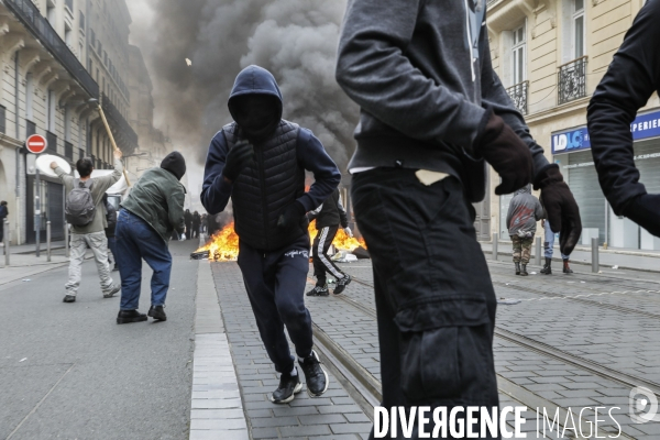 Bordeaux, 9 ème manifestation contre la réforme des retraites.