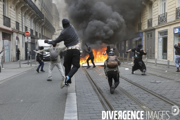 Bordeaux, 9 ème manifestation contre la réforme des retraites.