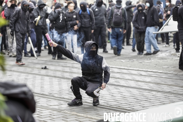 Bordeaux, 9 ème manifestation contre la réforme des retraites.