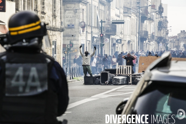 Bordeaux, 9 ème manifestation contre la réforme des retraites.