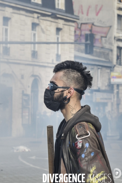 Bordeaux, 9 ème manifestation contre la réforme des retraites.