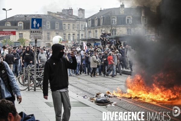 Bordeaux, 9 ème manifestation contre la réforme des retraites.