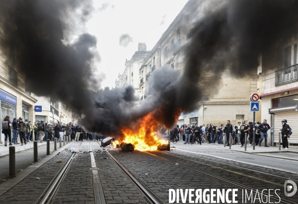 Bordeaux, 9 ème manifestation contre la réforme des retraites.